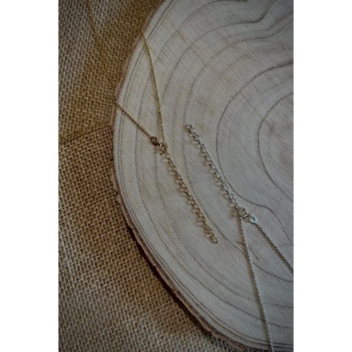 Ezüst nyaklánc - NÉGYZET medállal