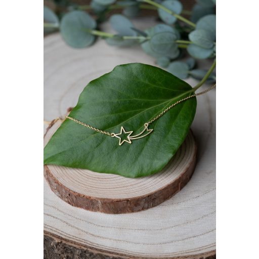Ezüst nyaklánc - HULLÓCSILLAG medállal