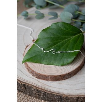 Ezüst nyaklánc - HULLÁM medállal