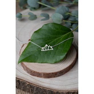 Ezüst nyaklánc - HEGY medállal