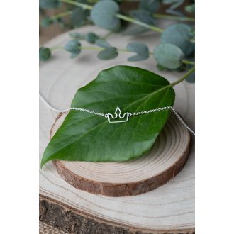 Ezüst nyaklánc - KORONA medállal